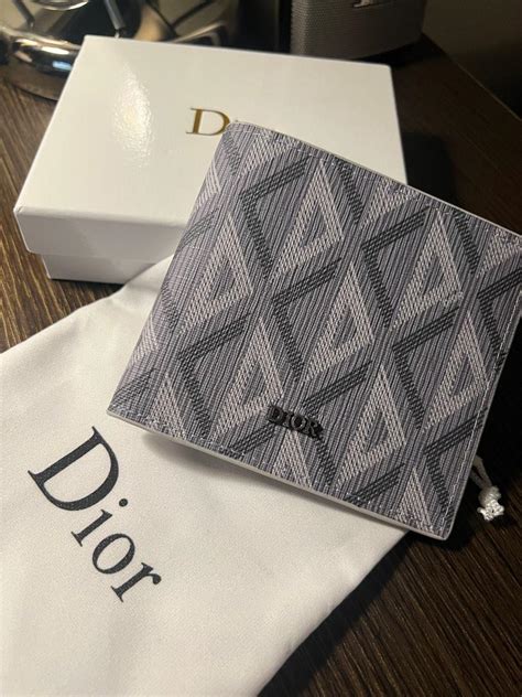 dior beige oblique wallet